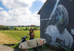 street art canggu surfing bali