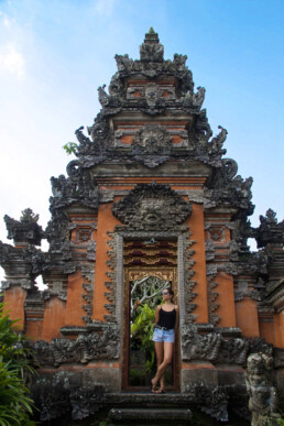 Pura Taman Saraswati temple in Ubud Bali