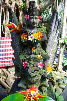 svarga loka wellness resort hindu statue ubud bali