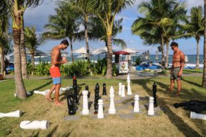 Chess game at Komune resort in Keramas Bali