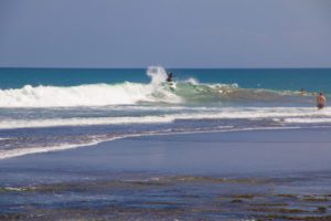 Surfing Echo Beach in Bali