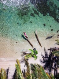 Drone photo of Bocas del Drago Panama