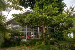 Casa Comunal garden in Bocas del Toro