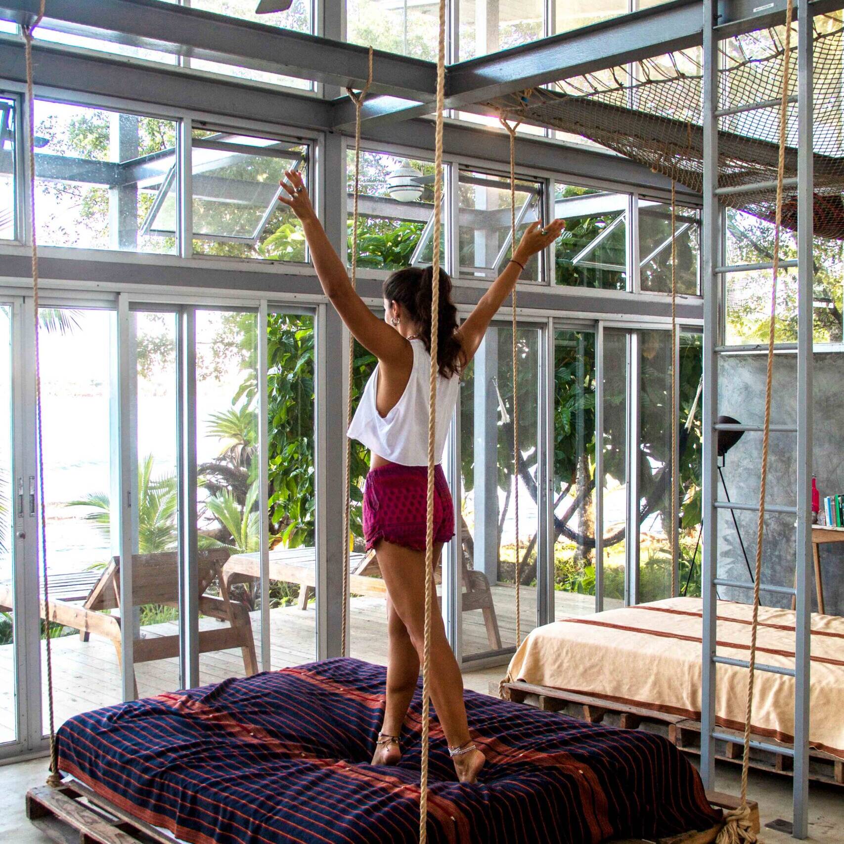 Hanging hammock at Casa Comunal Bocas del Toro