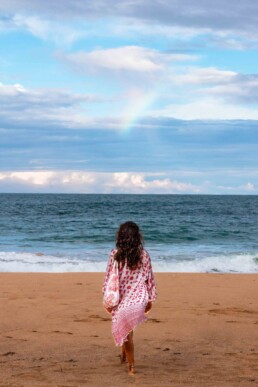 Rainbows over Bluff beach Bocas del Toro