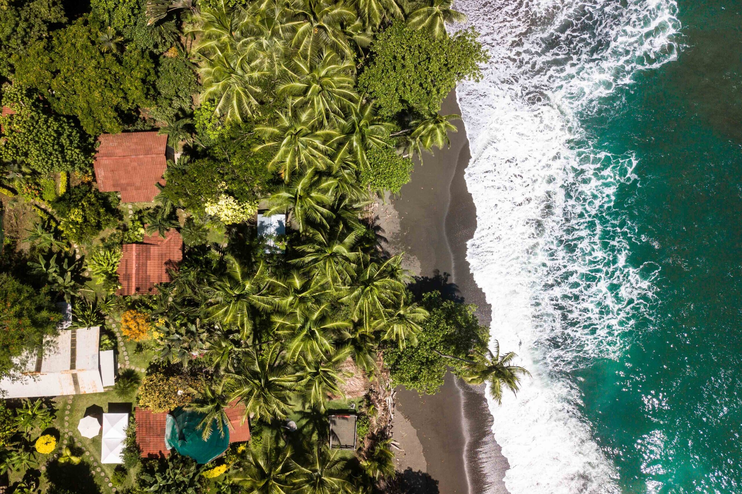 Drone image of Rancho Burica Costa Rica