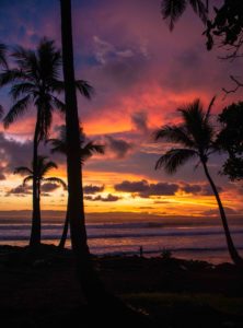 sunset Pavones Costa Rica