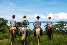 horseback riding trip during Mokum Surf Club retreat in Costa Rica