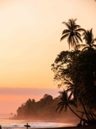 sunset beach Punta Banco Costa Rica