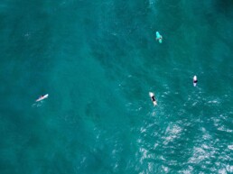 drone photo surfers Punta Banco