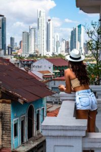 Las Clementinas balcony view Panama City