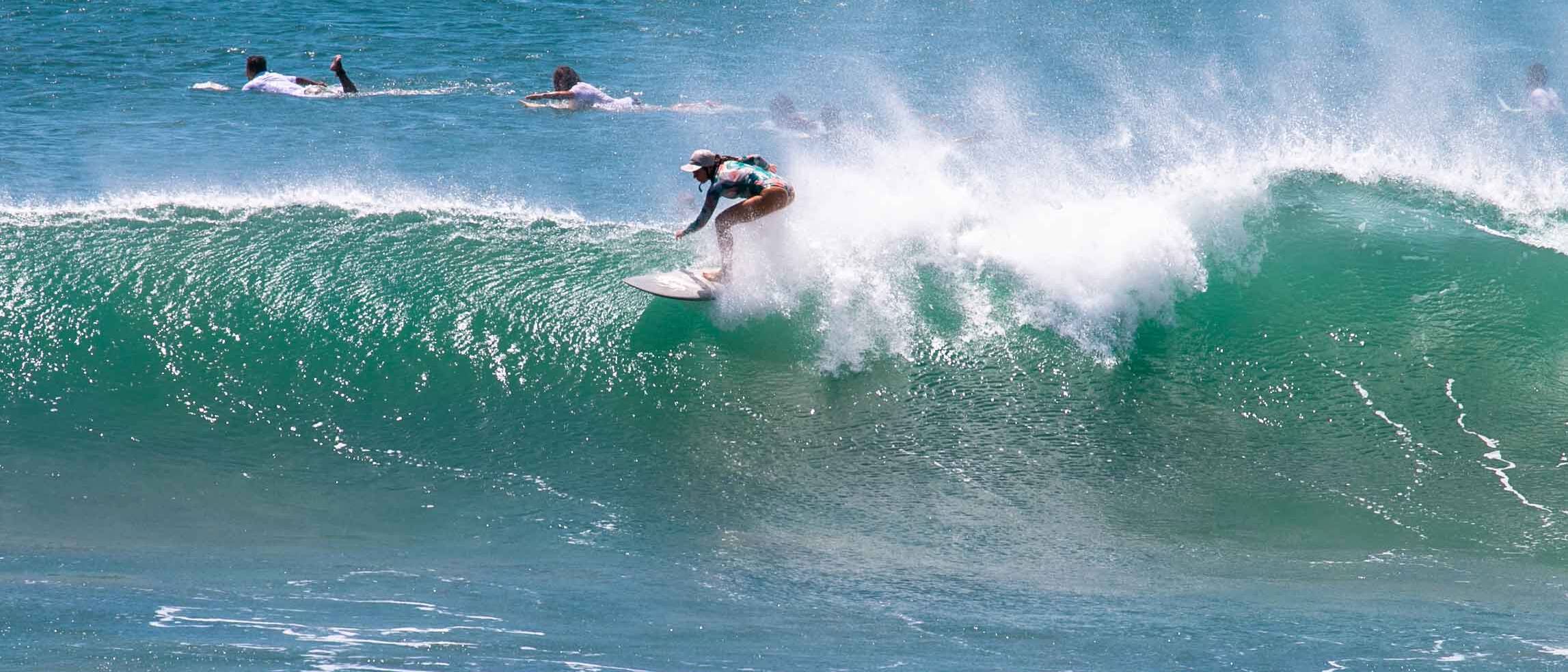 Surfing at Popoyo Nicaragua