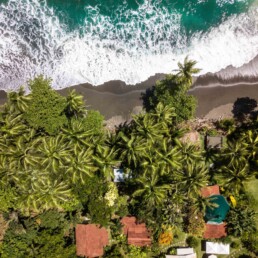 Drone photo of Rancho Burica Costa Rica