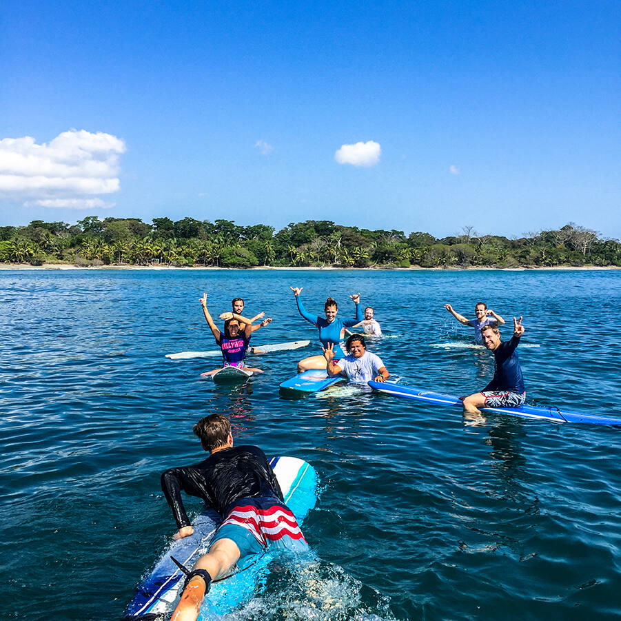 Mokum Surf Club retreat group in Costa Rica