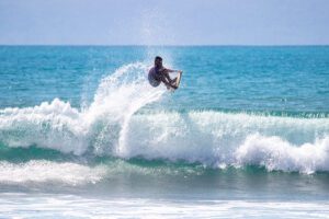 Surfer in Pavones Costa Rica