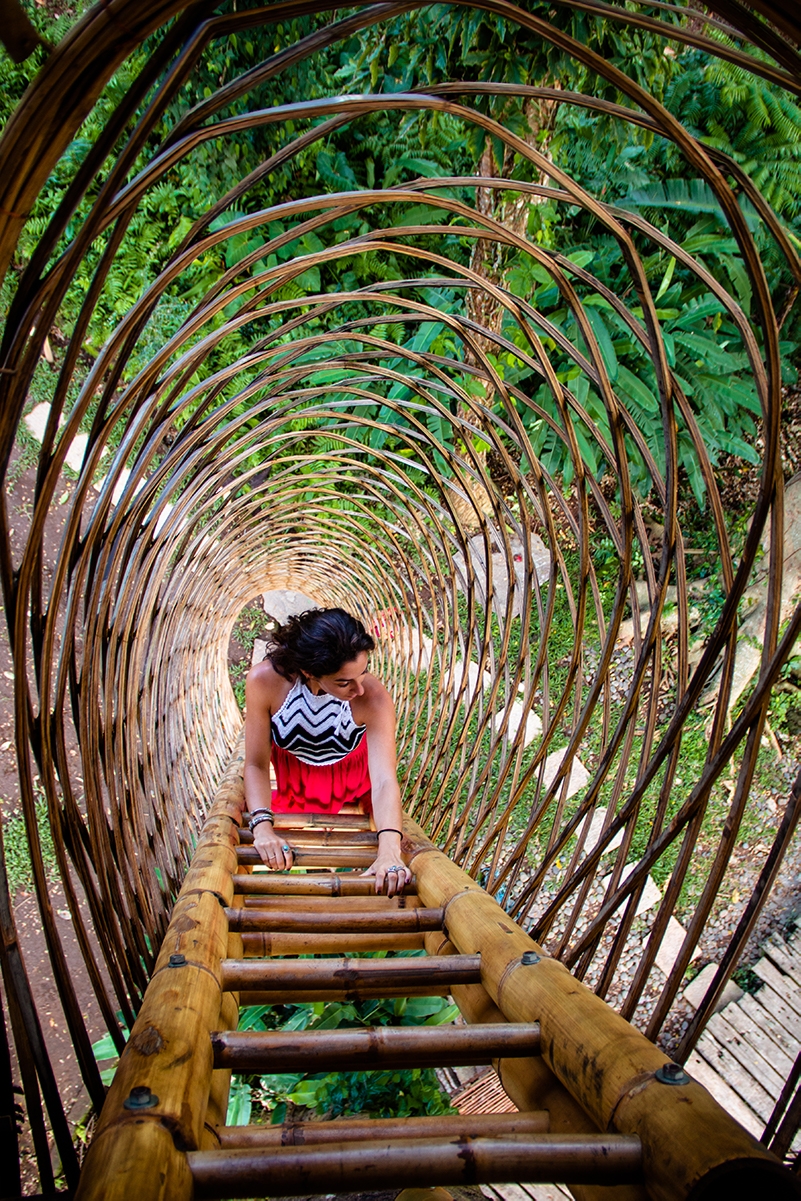 Tree hut at Bambu Indal Bali Indonesia
