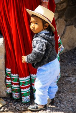Boy in the colca canyon in Peru