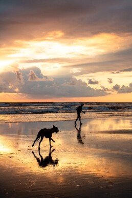 Beach sunset in Costa Rica