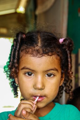 Portrait of a girl in Colombia