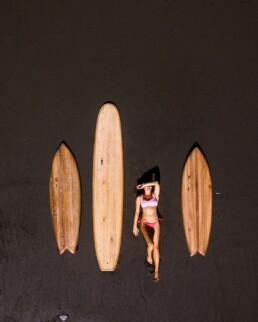 Huchu surfboards drone photography Costa Rica