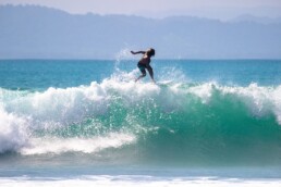 Professional surfer in Pavones Costa Rica
