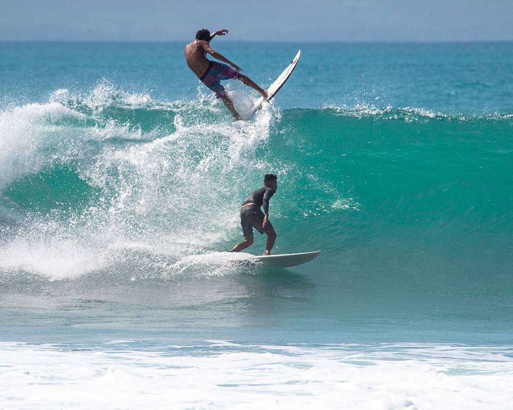 Surfers in Pavones Costa Rica