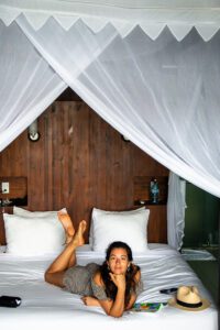 Bed room at Oxygen Jungle Villas hotel Costa Rica