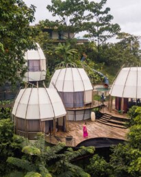 Drone photo of Art Villas in Uvita Costa Rica
