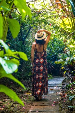 Garden at Oxygen Jungle Villas hotel in Costa Rica