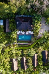 Drone photo of Oxygen Jungle Villas hotel in Costa Rica