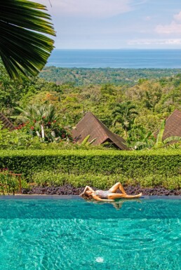 Infinity pool at Oxygen Jungle Villas hotel in Costa Rica