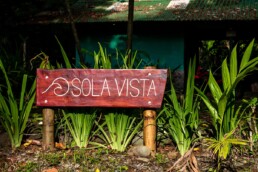 Sola Vista Eco Lodge entrance Punta Banco