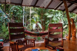 Terrace at Congo Bongo hotel in Costa Rica