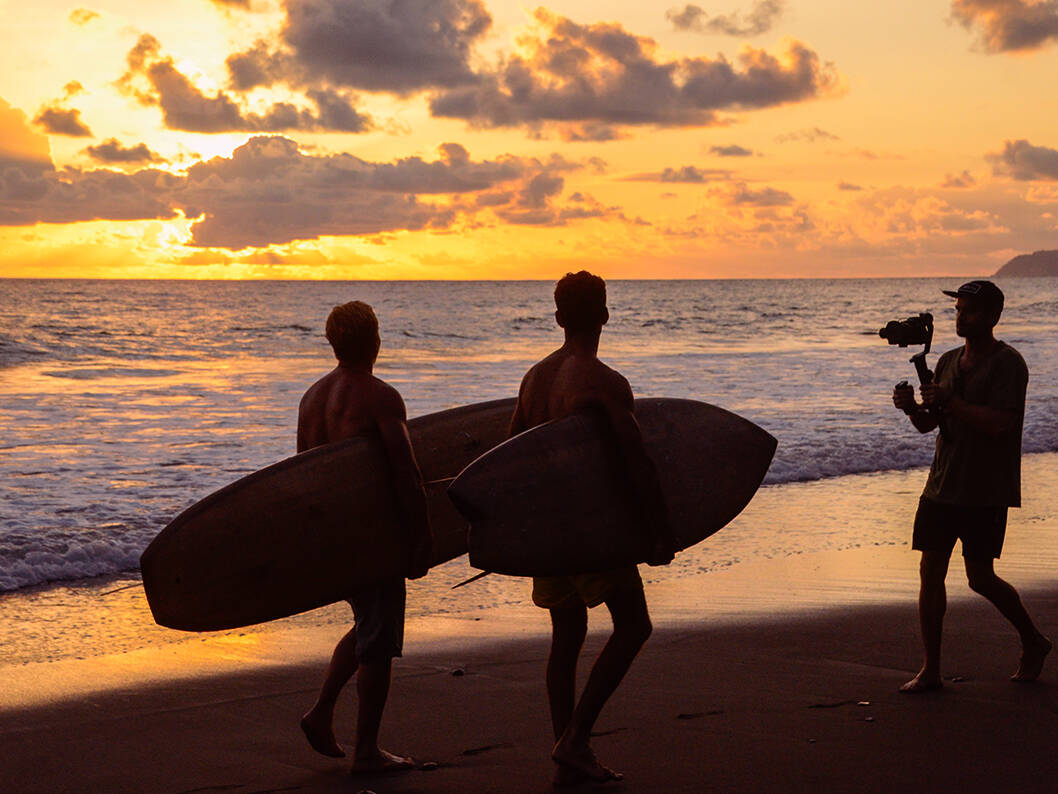 Video production of Huchu surfboards brand movie in Costa Rica