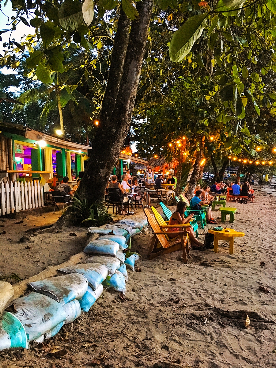 Beach bar in Puerto Viejo Costa Rica