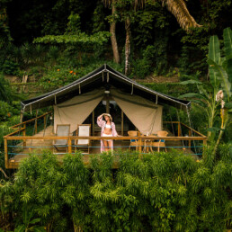 Glamping tent at Isla Chiquita Glamping in Costa Rica