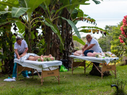 Massages during Mokum Surf Club retreat in Costa Rica