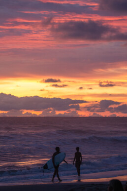Sunset surf session at Playa Santa Teresa Costa Rica