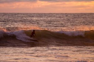 Sunset surf session at Playa Santa Teresa Costa Rica