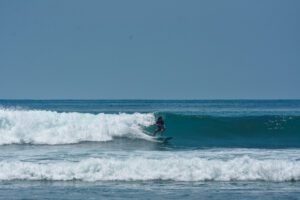 Surfing at Playa Cabuya Costa Rica