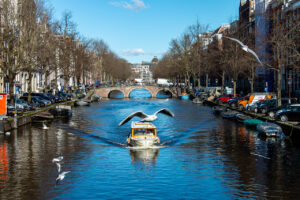 Boat tour through the canals of Amsterdam