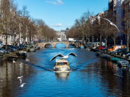 Boat tour through the canals of Amsterdam