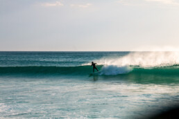 Surfer at Praia de Doniños