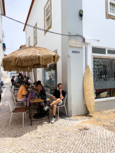 Sunset Bamboo cafe in Ericeira