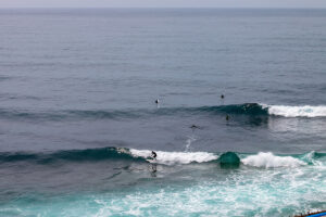 Surfers at Moita in Ericeira