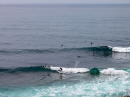 Surfers at Moita in Ericeira