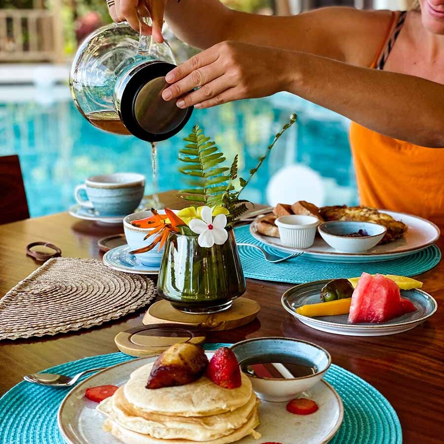 Breakfast at Lapazul Boutique Hotel in Dominical Costa Rica