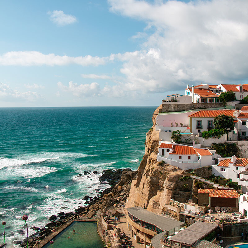 view of azenhas do mar in Portugal