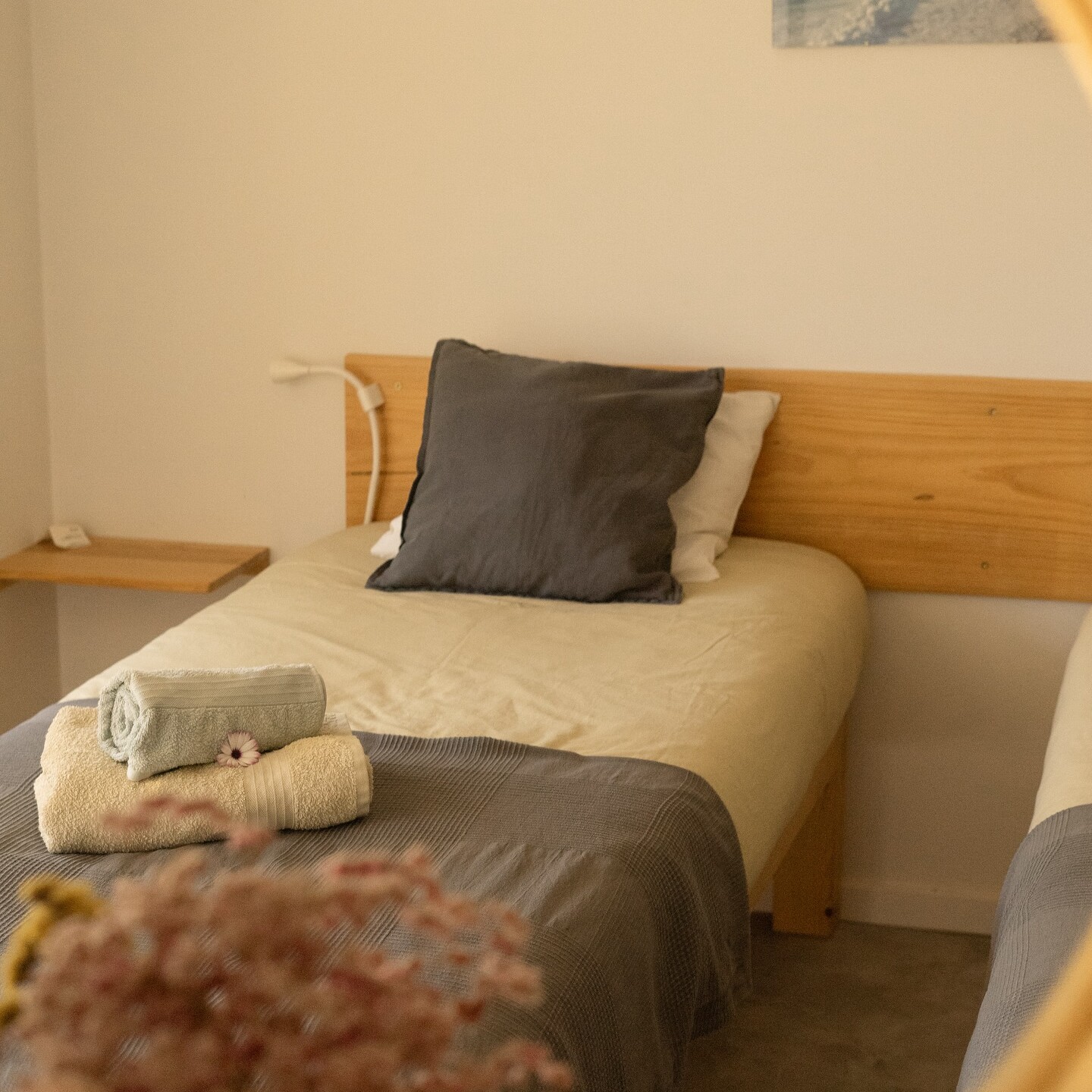 Shared room during Mokum Surf Club Portugal retreat