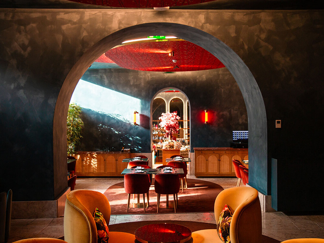 The restaurant at Montebelo Vista Alegre hotel in Lisbon